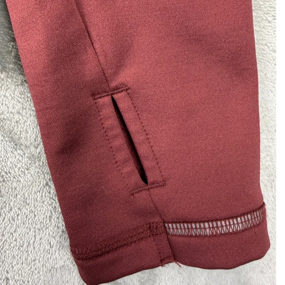 Columbia Womens Omni-Wick Pullover Hoodie Maroon Burgundy Fleece S Thumbholes - Picture 3 of 8